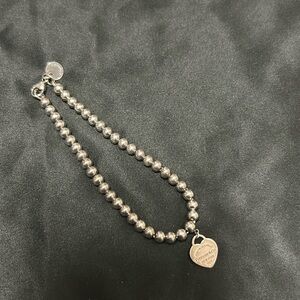 Return to Tiffany Pink Heart Tag Bead Bracelet